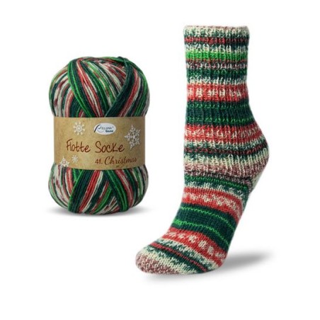 Rellana Flotte Socke Christmas met kerstige kleurtjes, verveelt niet.