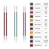 Knitpro Royale berkenhouten gladde korte breinaaldpunten van 8,7 cm.