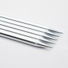 Knitpro Nova Metal supergladde nikkelplated sokkennaaldjes van 20 cm.