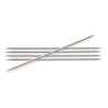 Knitpro Nova Metal supergladde nikkelplated sokkennaaldjes van 20 cm.