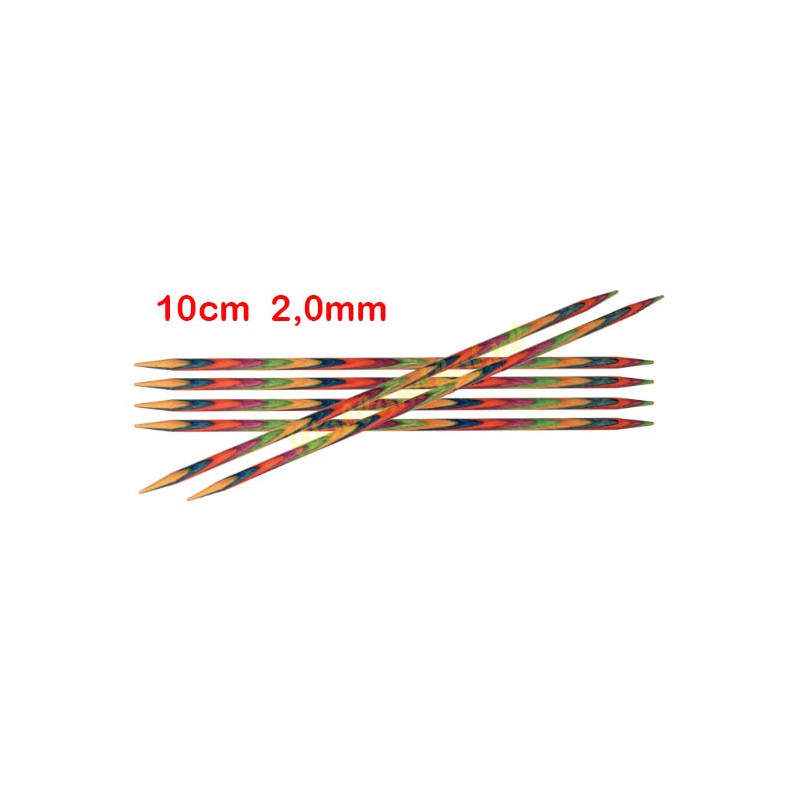 Knitpro Symfonie gladde berkenhouten sokkennaaldjes van 10 cm. Knitpro Symfonie gladde berkenhouten sokkennaaldjes van 10 cm.