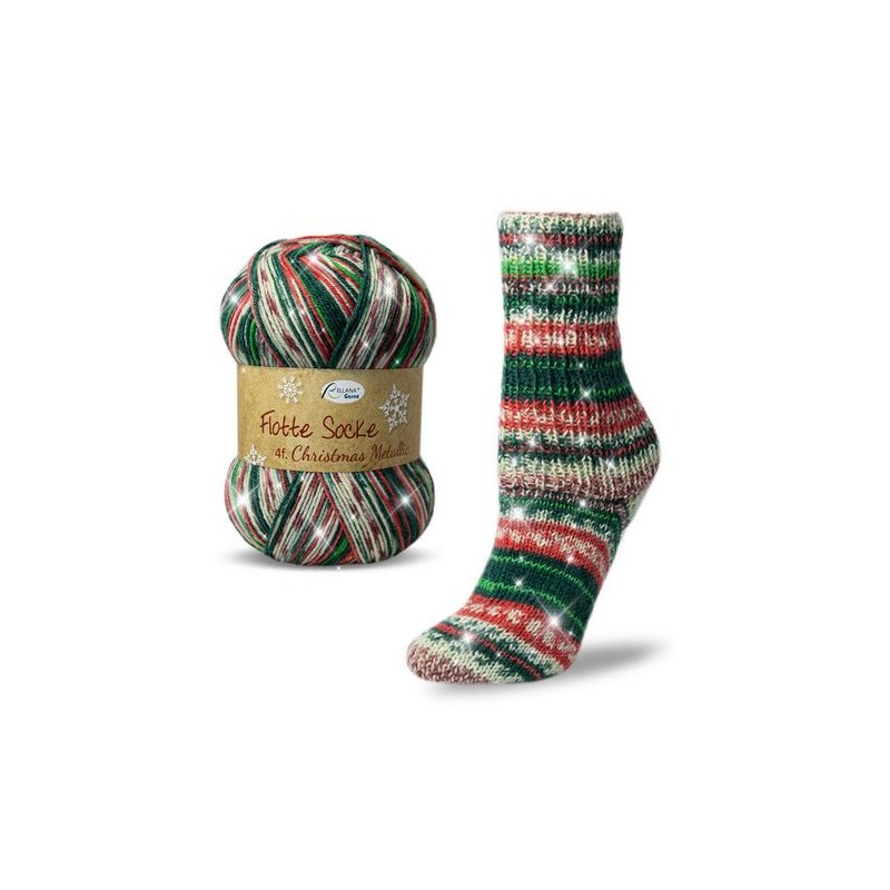 Rellana Flotte Socke Christmas met subtiele glitter en kerstkleurtjes. Rellana Flotte Socke Christmas met subtiele glitter en kerstkleurtjes.