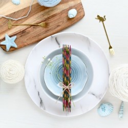 Knitpro Symfonie gladde berkenhouten sokkennaaldjes van 10 cm.