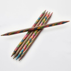 Knitpro Symfonie gladde berkenhouten sokkennaaldjes van 10 cm.