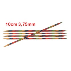 Knitpro Symfonie gladde berkenhouten sokkennaaldjes van 10 cm.