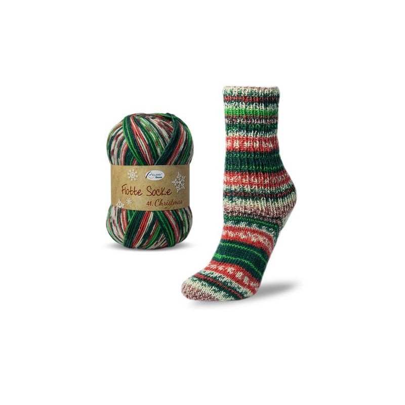 Rellana Flotte Socke Christmas met kerstige kleurtjes, verveelt niet. Rellana Flotte Socke Christmas met kerstige kleurtjes, verveelt niet.