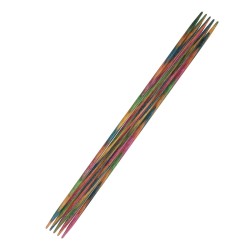 Knitpro Symfonie gladde berkenhouten sokkennaaldjes van 15 cm.