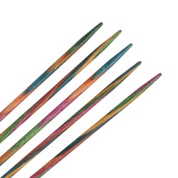 Knitpro Symfonie gladde berkenhouten sokkennaaldjes van 15 cm.