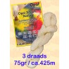 Opal ongeverfde 3 draads sokgaren naturel wol om zelf te verven.