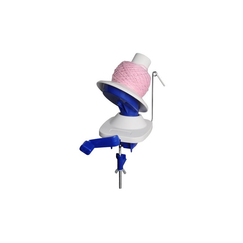 Knitpro wolwinder om een streng garen om te toveren naar een cake/bol. Knitpro wolwinder om een streng garen om te toveren naar een cake/bol.