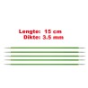 Knitpro Zing licht metalen sokkennaaldjes van 15 cm.