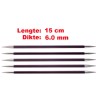 Knitpro Zing licht metalen sokkennaaldjes van 15 cm.