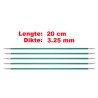 Knitpro Zing licht metalen sokkennaaldjes van 20 cm.