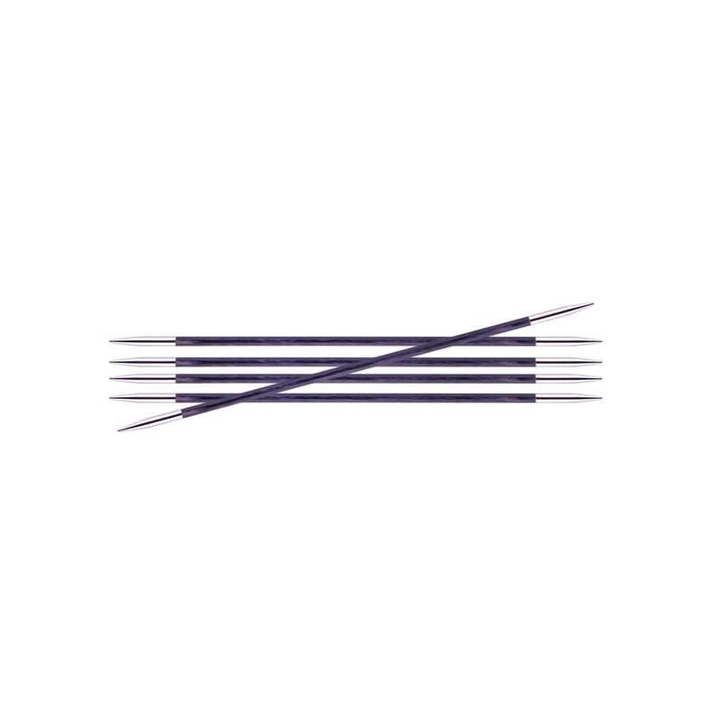 Knitpro Royale gladde berkenhouten sokkennaaldjes met metalen punten . Knitpro Royale gladde berkenhouten sokkennaaldjes met metalen punten .