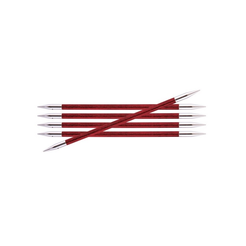 Knitpro Royale gladde berkenhouten sokkennaaldjes met metalen punten . Knitpro Royale gladde berkenhouten sokkennaaldjes met metalen punten .