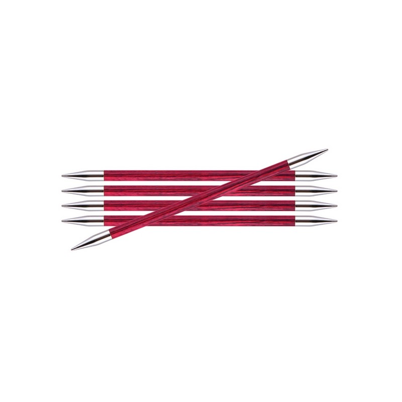 Knitpro Royale gladde berkenhouten sokkennaaldjes met metalen punten . Knitpro Royale gladde berkenhouten sokkennaaldjes met metalen punten .