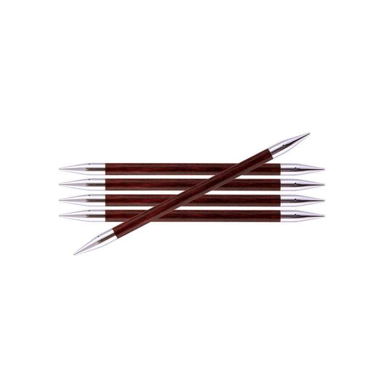 Knitpro Royale gladde berkenhouten sokkennaaldjes met metalen punten . Knitpro Royale gladde berkenhouten sokkennaaldjes met metalen punten .