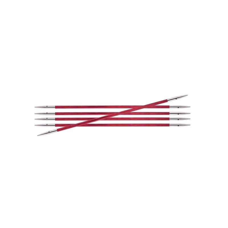 Knitpro Royale gladde berkenhouten sokkennaaldjes met metalen punten . Knitpro Royale gladde berkenhouten sokkennaaldjes met metalen punten .