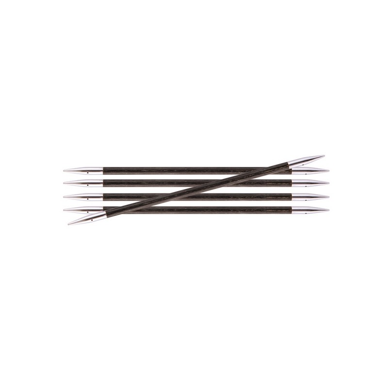 Knitpro Royale gladde berkenhouten sokkennaaldjes met metalen punten . Knitpro Royale gladde berkenhouten sokkennaaldjes met metalen punten .