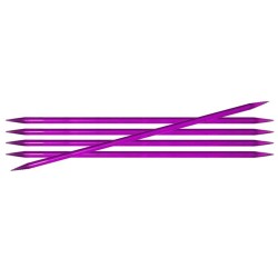 Knitpro Trendz gladde kunststoffen sokkennaaldjes met dubbele punten .