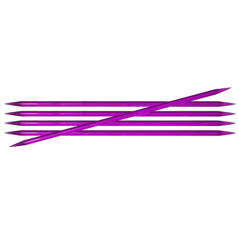 Knitpro Trendz gladde kunststoffen sokkennaaldjes met dubbele punten . Knitpro Trendz gladde kunststoffen sokkennaaldjes met dubbele punten .