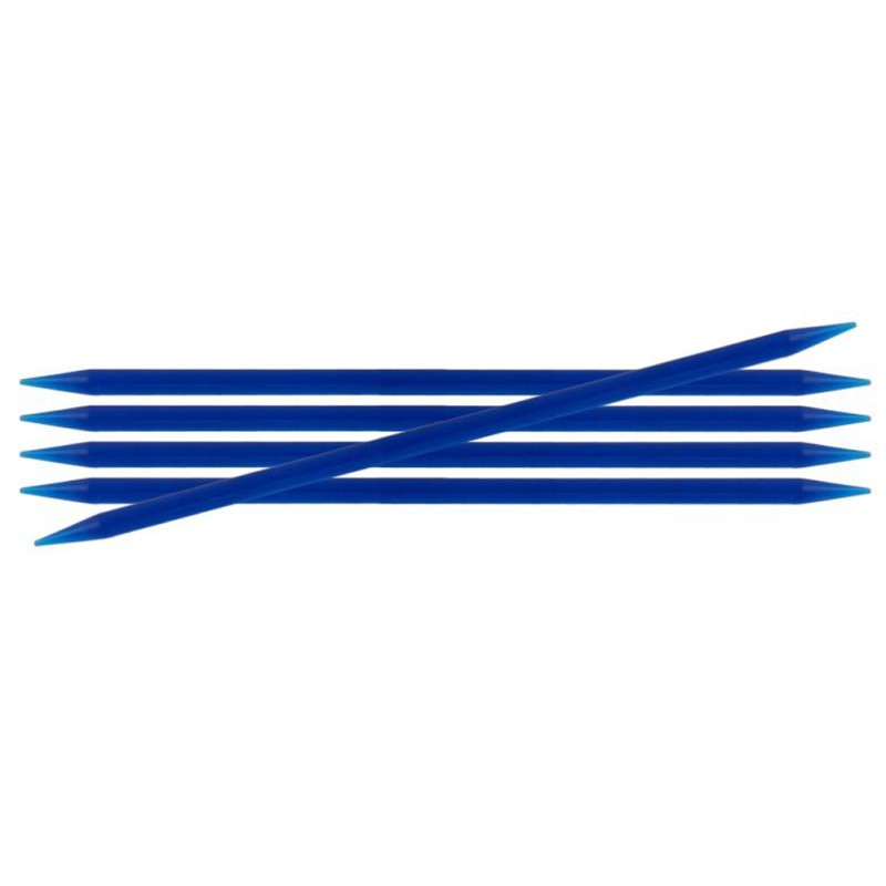 Knitpro Trendz gladde kunststoffen sokkennaaldjes met dubbele punten . Knitpro Trendz gladde kunststoffen sokkennaaldjes met dubbele punten .