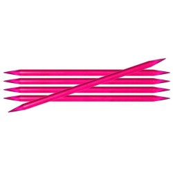 Knitpro Trendz gladde kunststoffen sokkennaaldjes met dubbele punten .