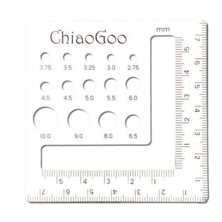 Superhandig telraam en naalddiktemeter van Chiaogoo.