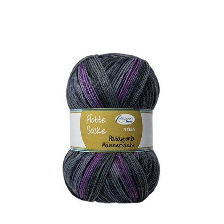 Rellana Patagonia Mannersache sokkengaren met krachtige kleuren.