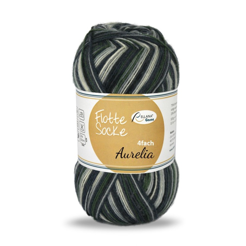 Rellana Flotte Socke Aurelia garen met prachtige weldadige kleuren.