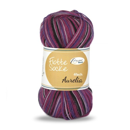 Rellana Flotte Socke Aurelia garen met prachtige weldadige kleuren.