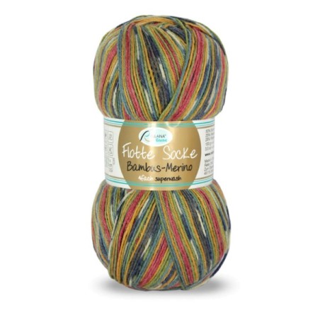 Rellana Flotte Socke Bamboe Merino sokkengaren met prachtige kleuren.