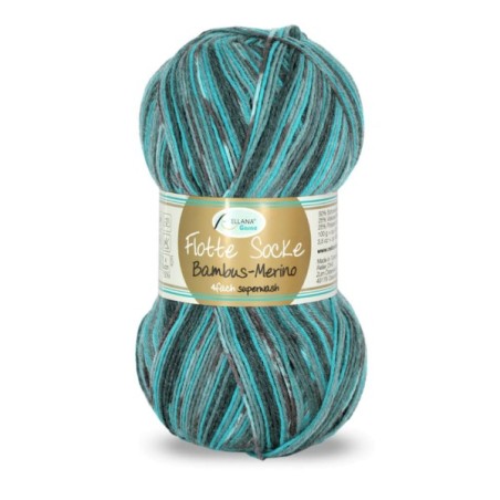 Rellana Flotte Socke Bamboe Merino sokkengaren met prachtige kleuren.