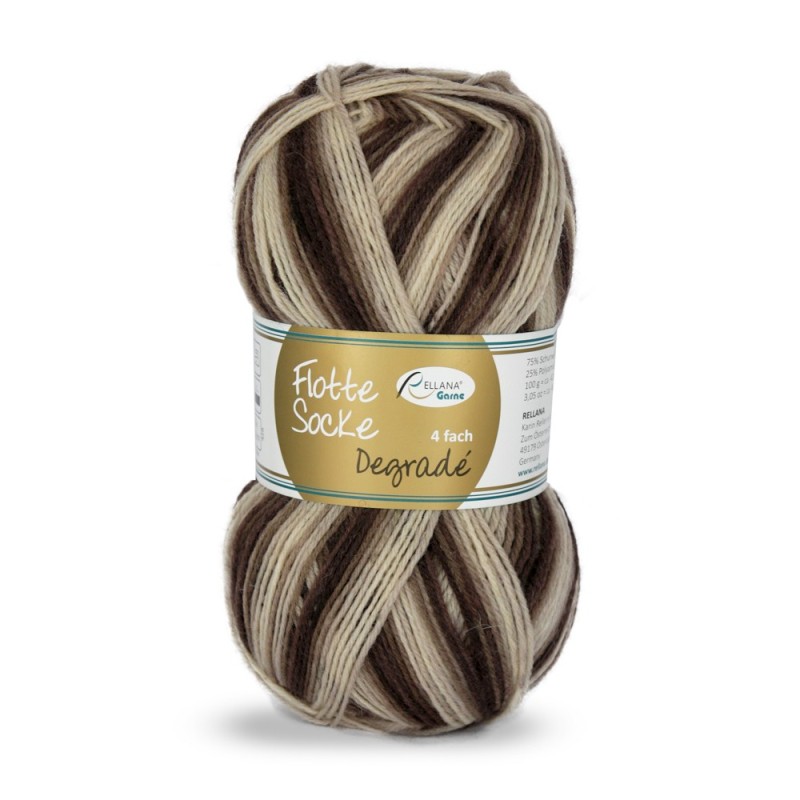 Rellana Flotte Socke Degrade garen met prachtige weldadige kleuren. Rellana Flotte Socke Degrade garen met prachtige weldadige kleuren.