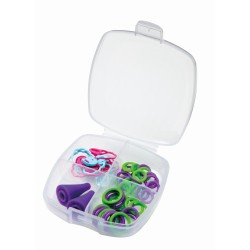 Super handig doosje met brei-accessoires van Clover voor de beginner.