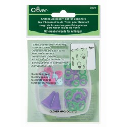 Super handig doosje met brei-accessoires van Clover voor de beginner.