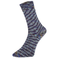 Pro Lana Golden Socks Mouline 2 gezellig gekleurde gestreepte sokken voor jou.