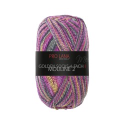 Pro Lana Golden Socks Mouline 2 gezellig gekleurde gestreepte sokken voor jou.