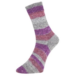 Pro Lana Golden Socks Mouline 2 gezellig gekleurde gestreepte sokken voor jou.