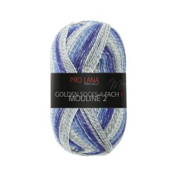 Pro Lana Golden Socks Mouline 2 gezellig gekleurde gestreepte sokken voor jou.