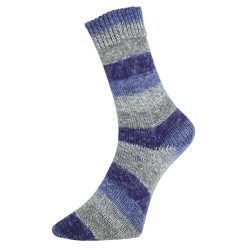 Pro Lana Golden Socks Mouline 2 gezellig gekleurde gestreepte sokken voor jou.