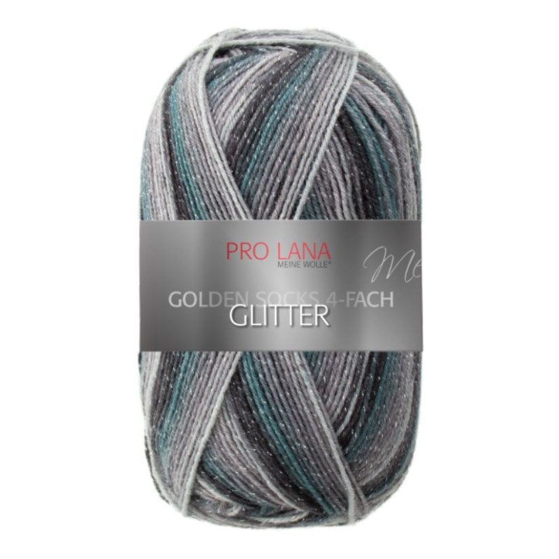 Pro Lana Golden Socks Pro Lana Glitter gezellig gekleurde sokken met glitters voor jou.
