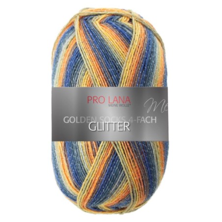 Pro Lana Golden Socks Pro Lana Glitter gezellig gekleurde sokken met glitters voor jou.