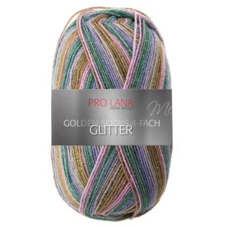 Pro Lana Golden Socks Pro Lana Glitter gezellig gekleurde sokken met glitters voor jou.