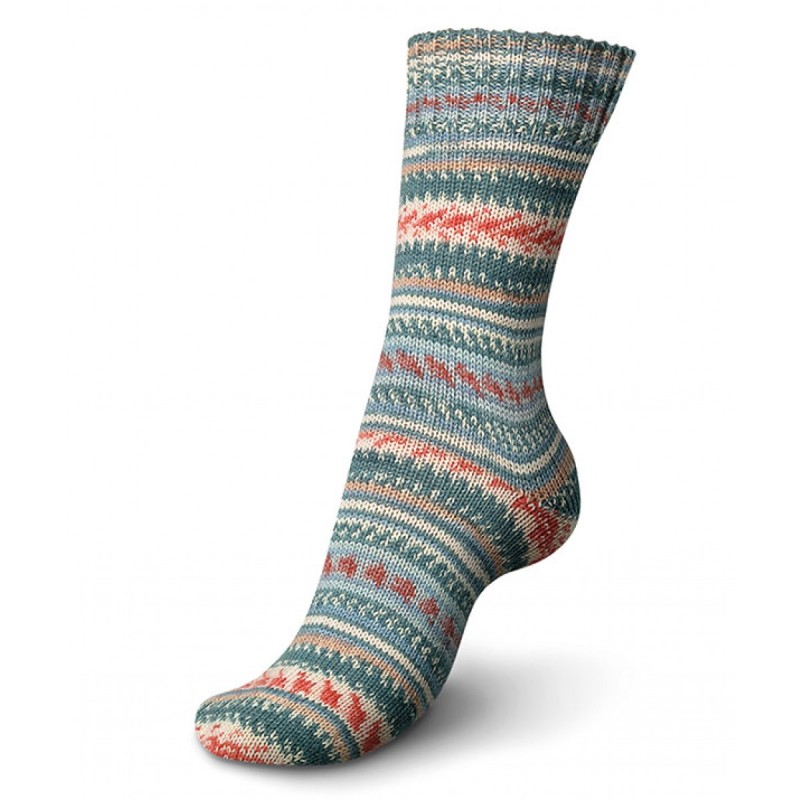 Superkwaliteit 4-draads sokkenwol van Regia ontworpen door Arne en Carlos.