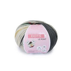 Crasy Wolle Dots garen met Aloe Vera met prachtige weldadige kleuren.