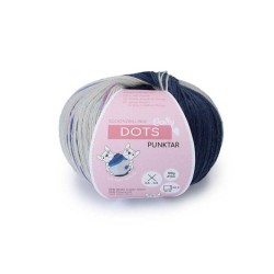 Crasy Wolle Dots garen met Aloe Vera met prachtige weldadige kleuren.