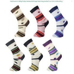 Crasy Wolle Dots garen met Aloe Vera met prachtige weldadige kleuren.