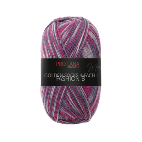 Pro Lana Golden Socks Fashion B gezellig gekleurde gestreepte sokken voor jou.