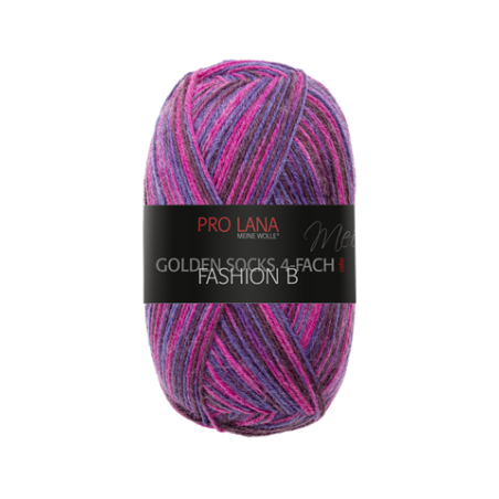 Pro Lana Golden Socks Fashion B gezellig gekleurde gestreepte sokken voor jou.